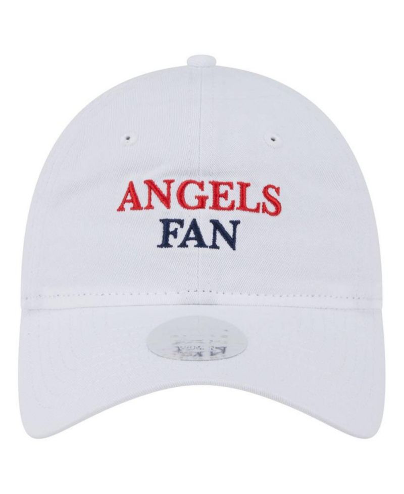 Women's White Los Angeles Angels Team Fan 9TWENTY Adjustable Hat