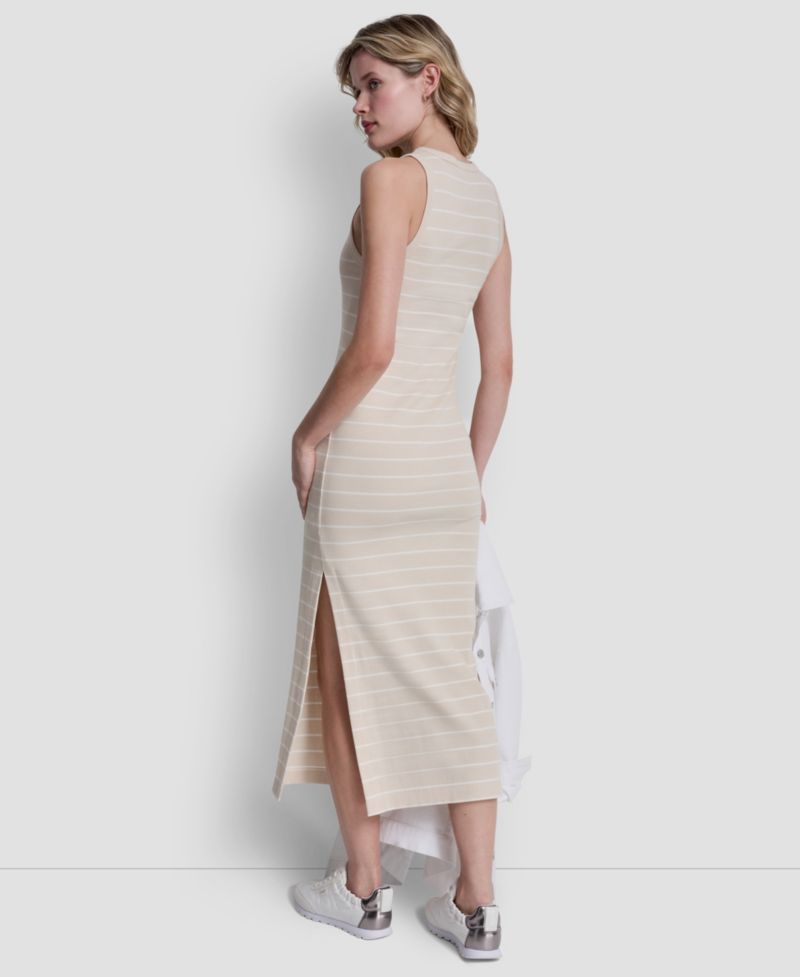 Women's Side-Slit Tank Midi Dress