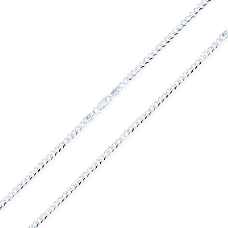 Solid Strong .925 Sterling 180 Gauge Miami Cuban Curb Chain Necklace