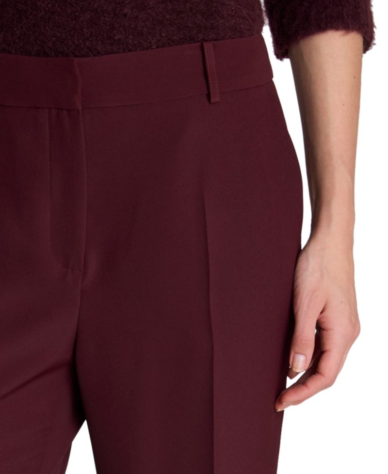 Women's Fly Front Back Zipper Flare Pant