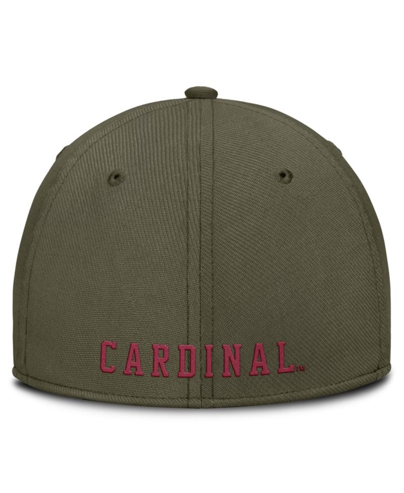 Men's Olive Stanford Cardinal Primetime SwooshFlex Dri-FIT Hat