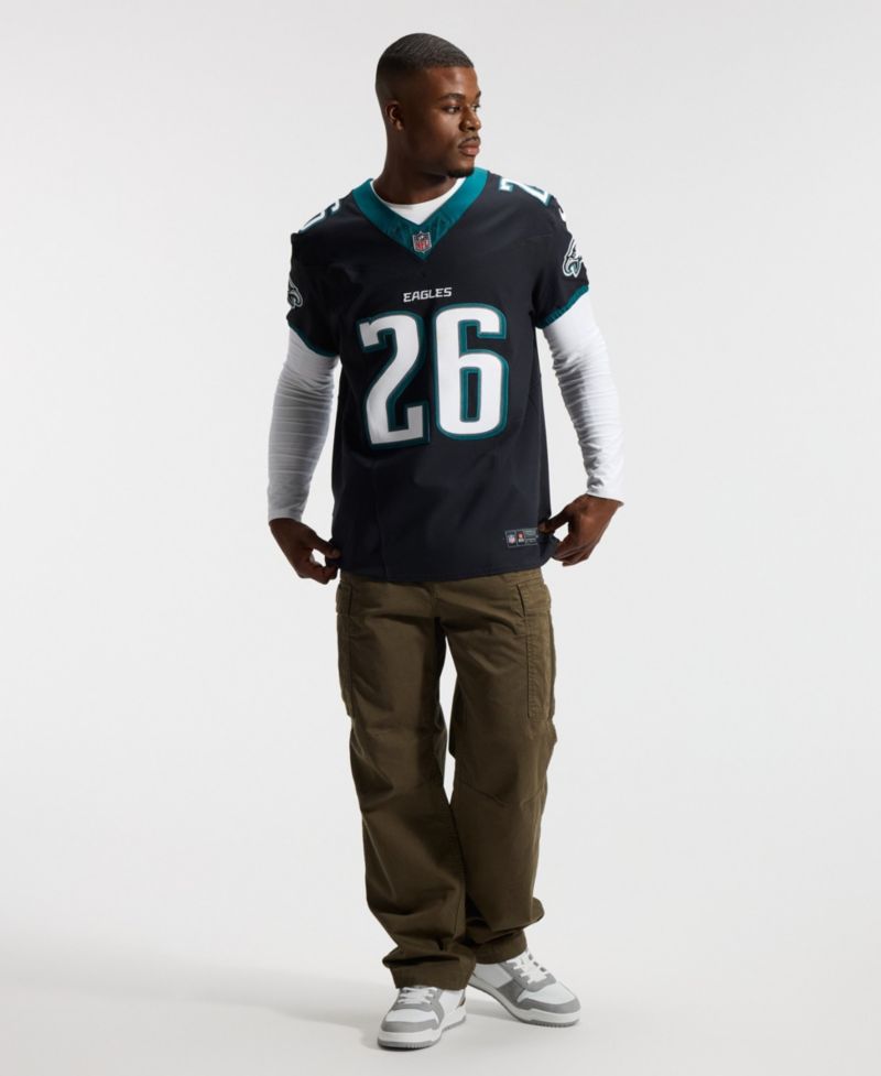 Men's Saquon Barkley Black Philadelphia Eagles Alternate Vapor F.U.S.E. Elite Jersey