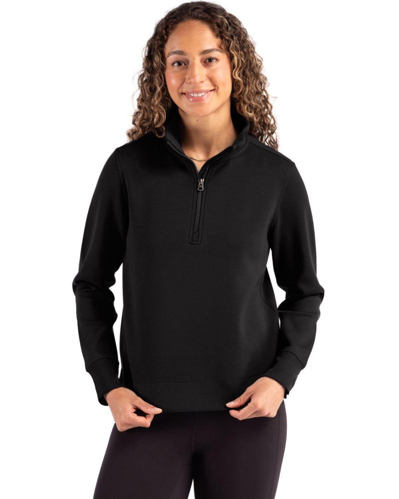 Women's Cutter and Buck Roam Epic Versatility Recycled Quarter Zip Pullover