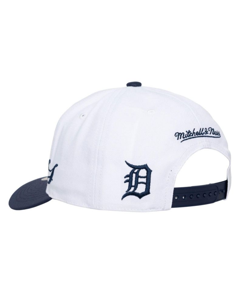 Men's and Women's White/Navy Detroit Tigers XL Script Pro Crown Adjustable Hat