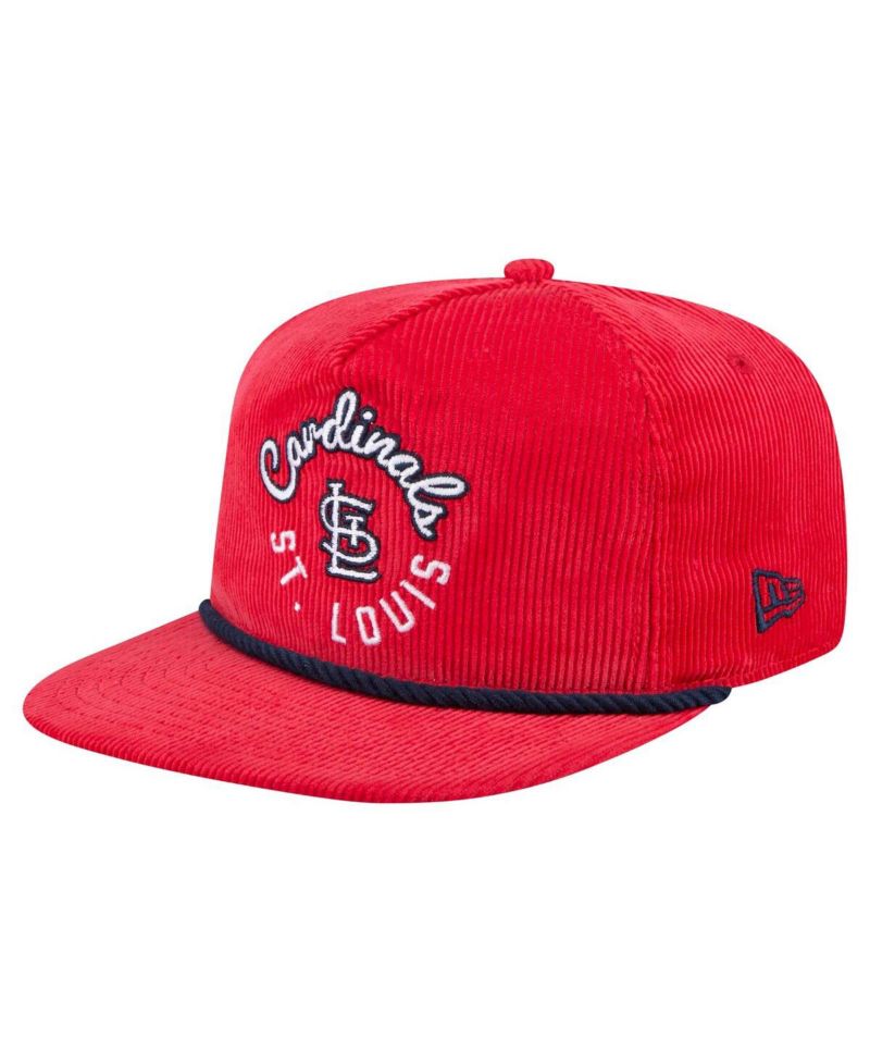 Men's Red St. Louis Cardinals Full Circle Corduroy Golfer Adjustable Hat