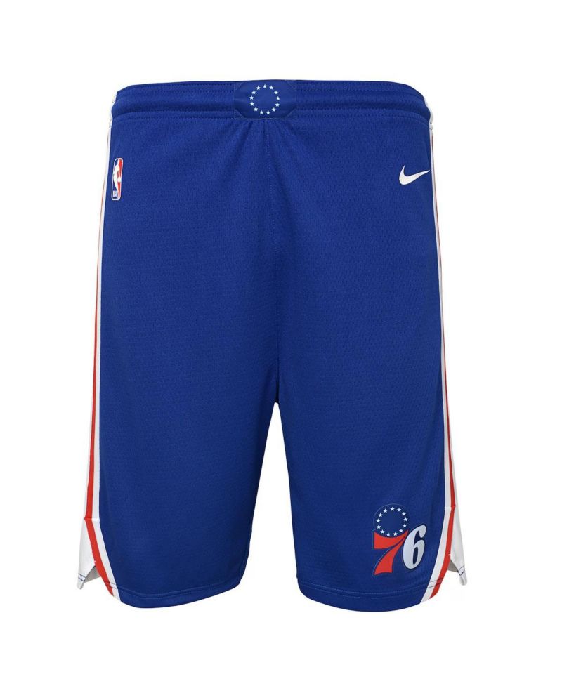 Nike Big boys and girls Royal Philadelphia 76ers Swingman Performance Shorts – Icon Edition