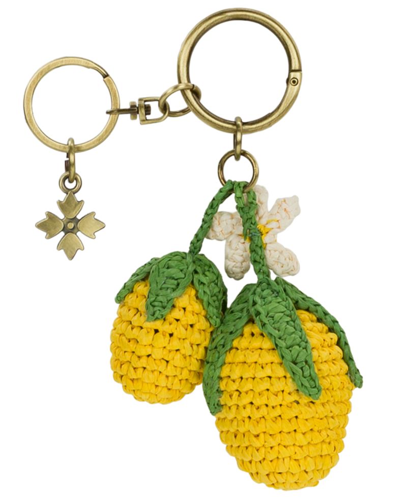 Raffia Lemon Bag Charm