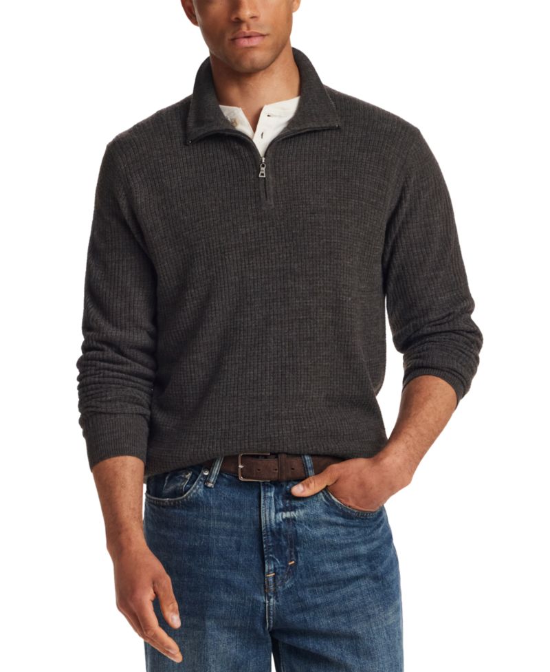 Men's Soft Touch All Over Texture Quarter-Zip Sweater