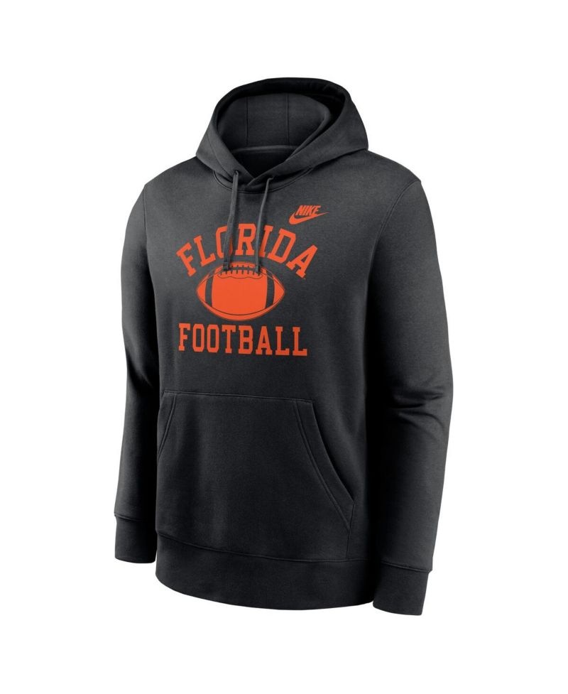 Men's Black Florida Gators Legacy Football Icon Club Fleece Pullover Hoodie