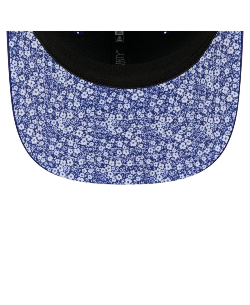 Men's Royal Los Angeles Dodgers Floral Patch 9SEVENTY Adjustable Hat