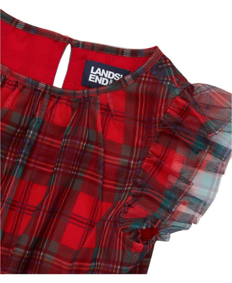 Girls' 4-16 Plaid A-Line Holiday Dress