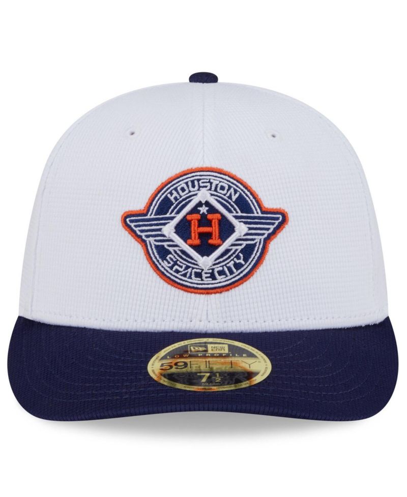 Men's White/Navy Houston Astros 2025 City Connect Batting Practice Low Profile 59FIFTY Fitted Hat
