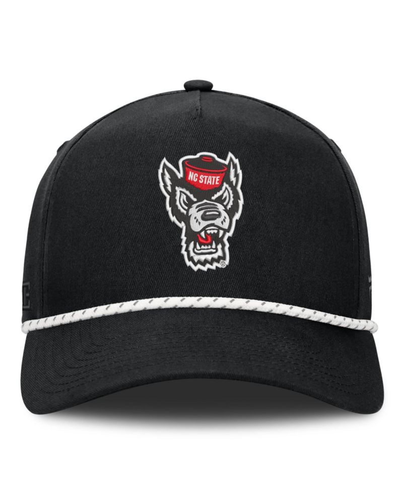 Men's Black NC State Wolfpack Undertone Rope Adjustable Hat