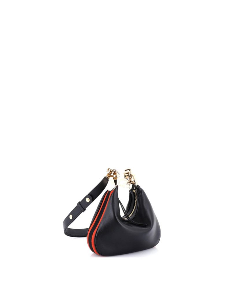 Small Attache Shoulder Bag Leather