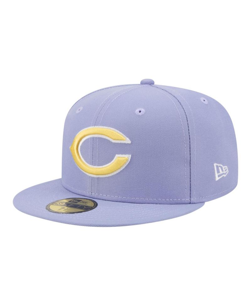 Men's Light Purple Chicago Bears Lavender Bloom 59FIFTY Fitted Hat