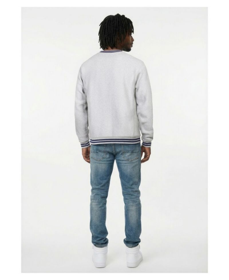 Men's Heather Gray New York Yankees Reverse Weave Sweatshirt