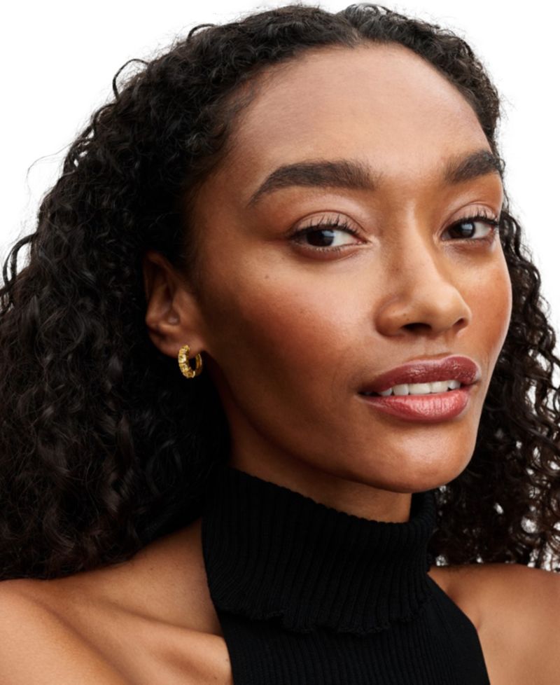 Yellow Hoop Earrings