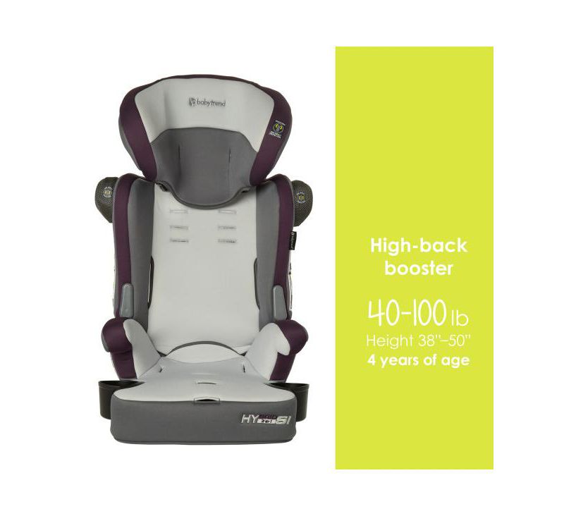 Kids Trend Hybrid SI 3-in-1 Combination Booster Car Seat with Side Impact Protection - Dash Plum