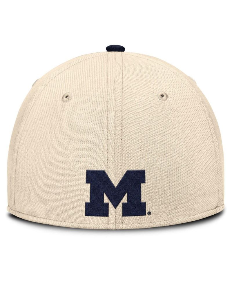 Men's Natural Michigan Wolverines 2026 Primetime Swooshflex Hat