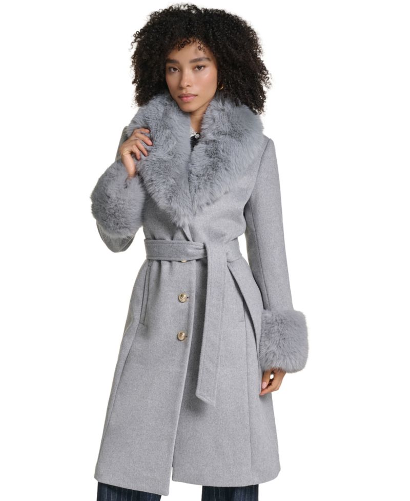 Women's Single-Breasted Long Wool-Blend Coat, Created for Macy's