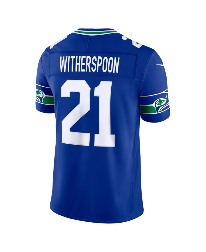 Men's Devon Witherspoon Royal Seattle Seahawks Alternate Vapor F.U.S.E. Stitched Limited Jersey