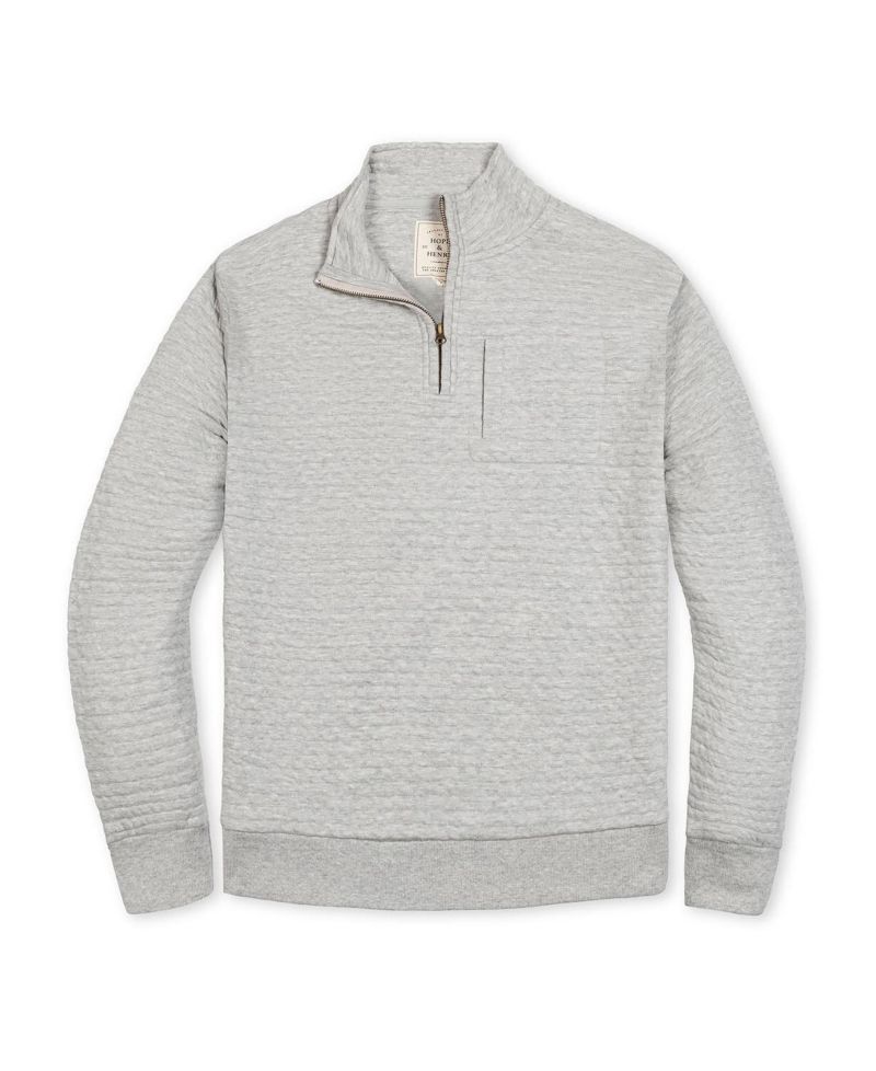 Men's Hope and Henry Quilted Half Zip Pullover