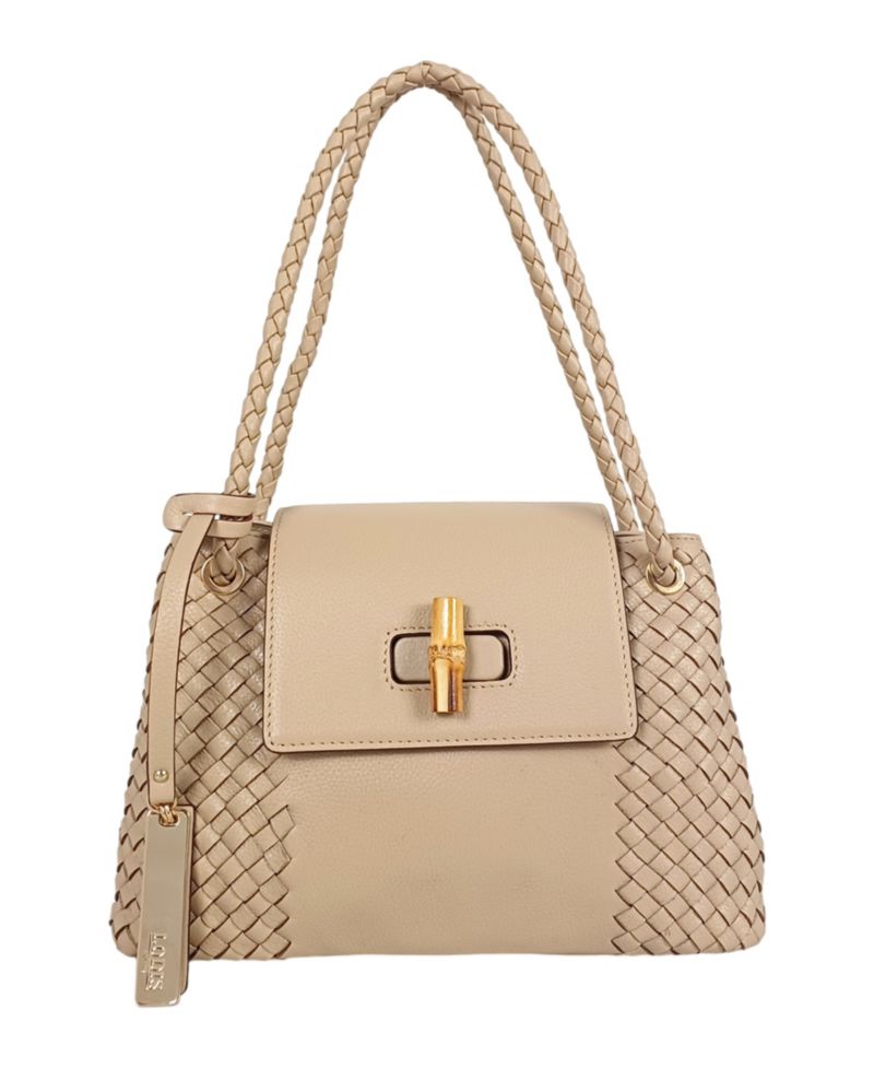 Sondra Woven Small Satchel Bag