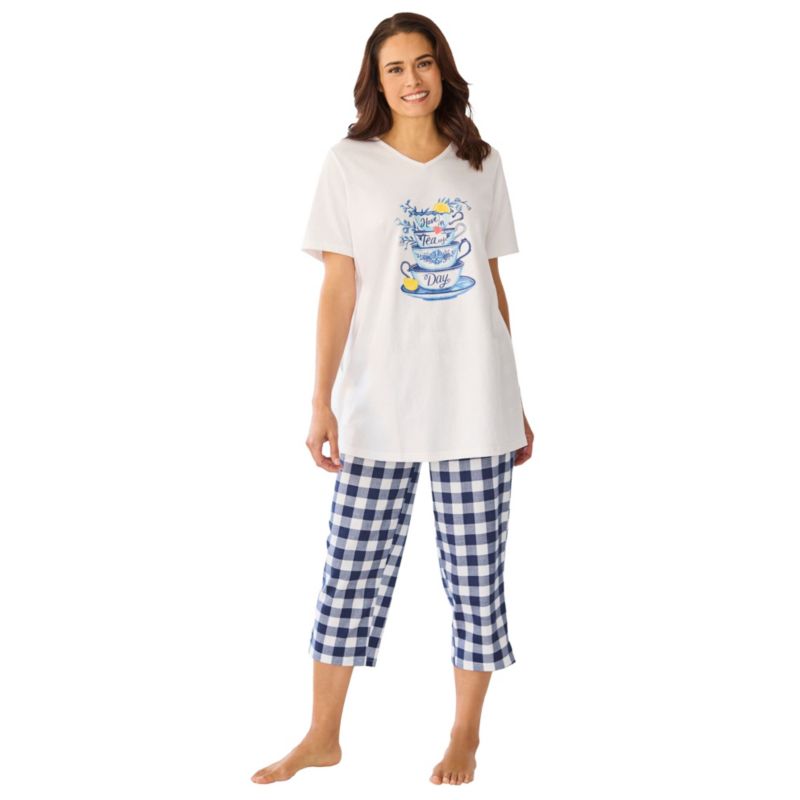 Plus Size Only Necessities Capri Pajamas