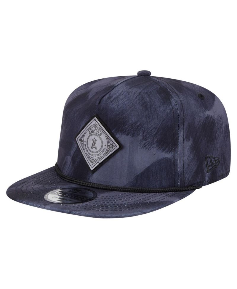 Men's Navy Los Angeles Angels Printed Golfer Snapback Hat