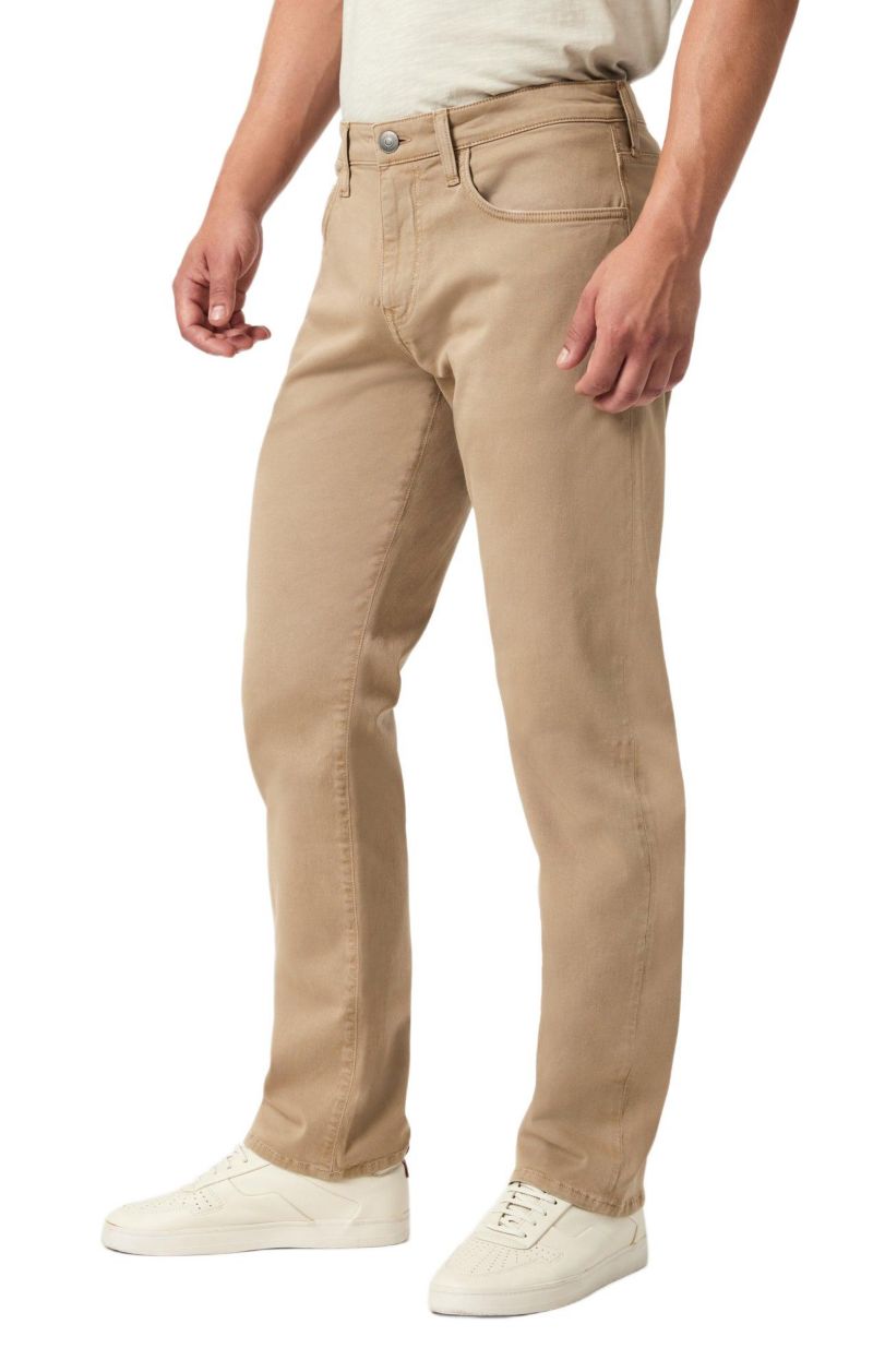 Men's Zach Straight Leg In Khaki Casual Twill Pant