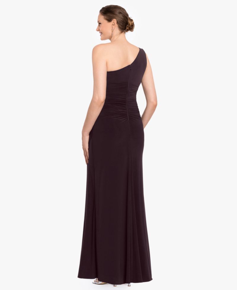 Women’s One-Shoulder Ruched Draped Dress