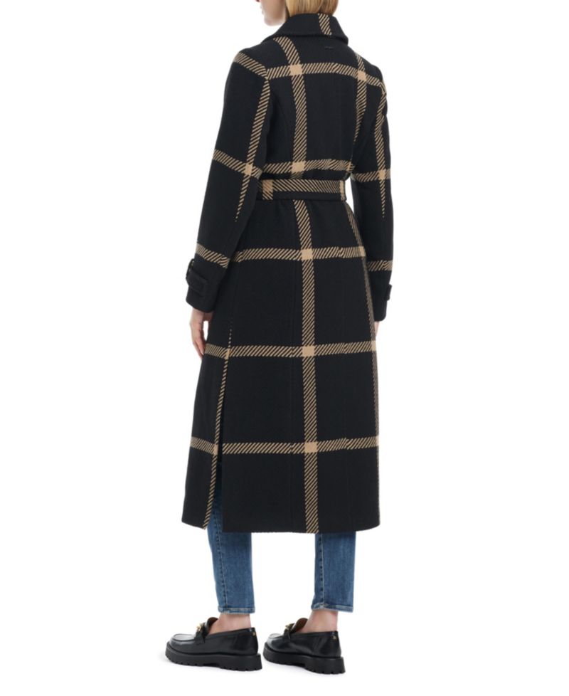 Women's Double-Breasted Maxi Wool Blend Coat