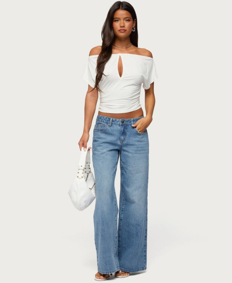 Women's Hecate Off-the-Shoulder Keyhole Top