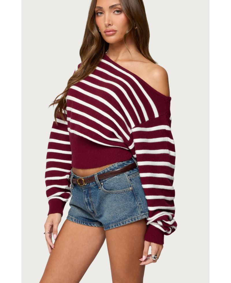 Women's Mika Off Shoulder Oversized Sweater
