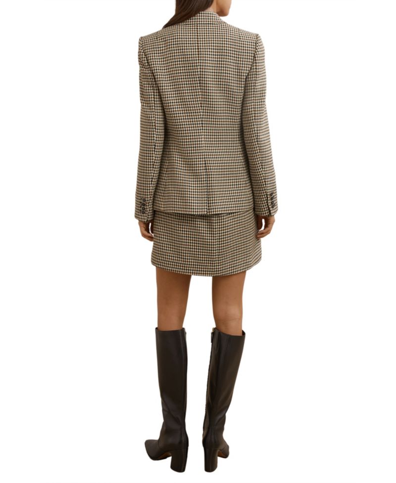 Women's Hartley Wool-Blend Double-Breasted Check Blazer
