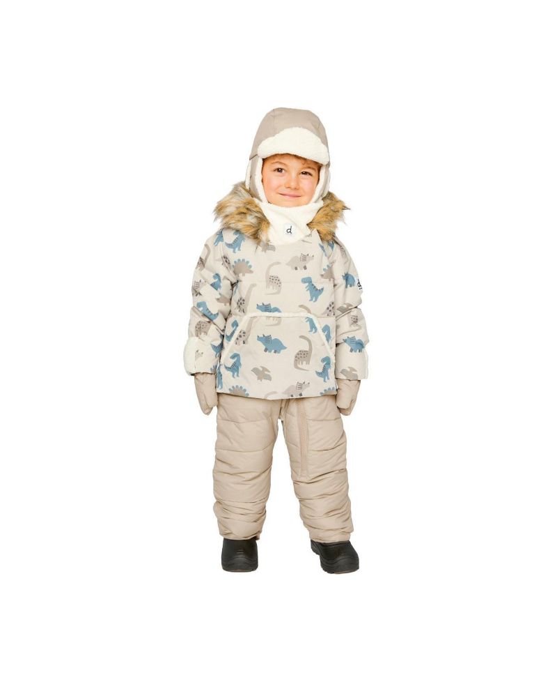 Baby Boys ( 1M to 24 M ) Snug One Piece Snowsuit Adapted for Car Seats Dinosaur Print