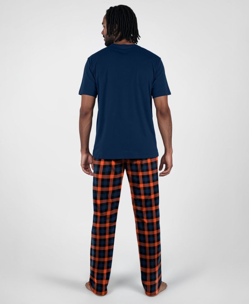 Men's Navy Chicago Bears Highland Sleep Set