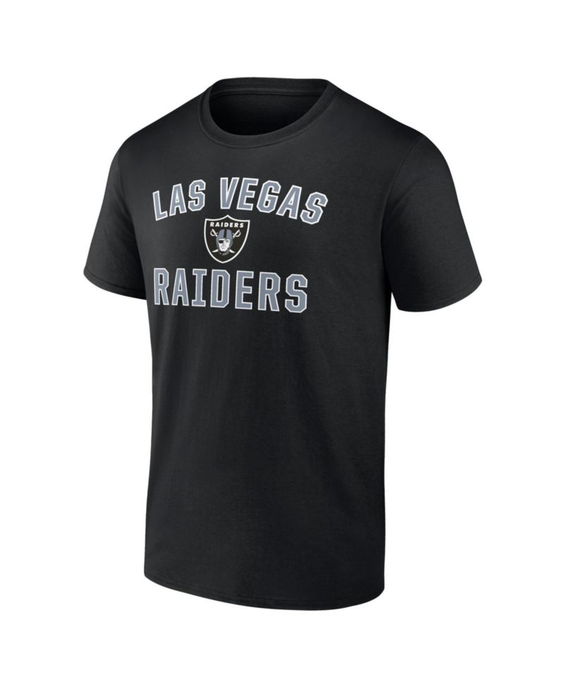 Men's Black Las Vegas Raiders Cotton Victory Arch T-Shirt