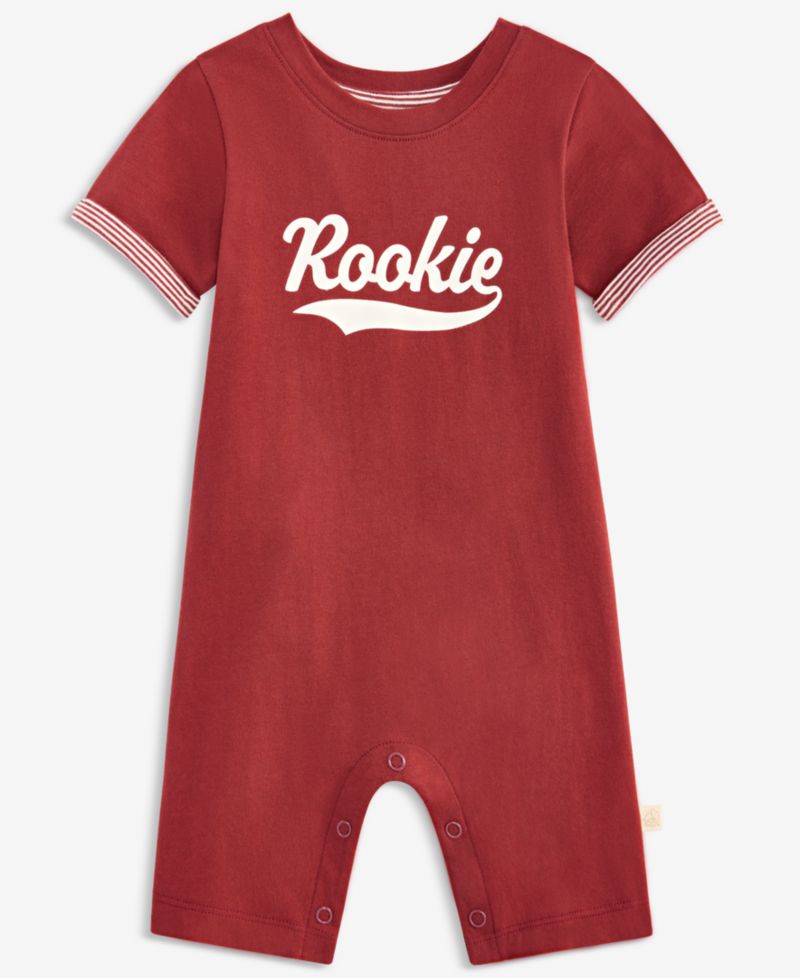 Baby Boys' 0M-24M Rookie Cotton Romper