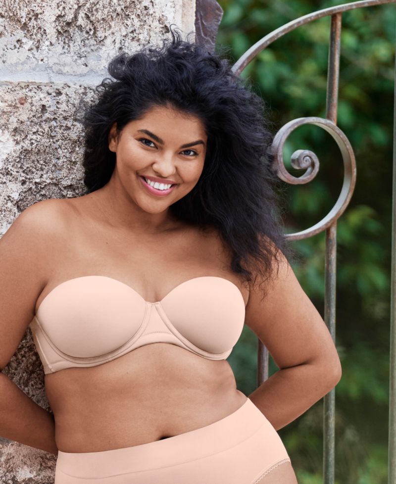 Red Carpet Full Figure Underwire Strapless Bra 854119, Up To I Cup