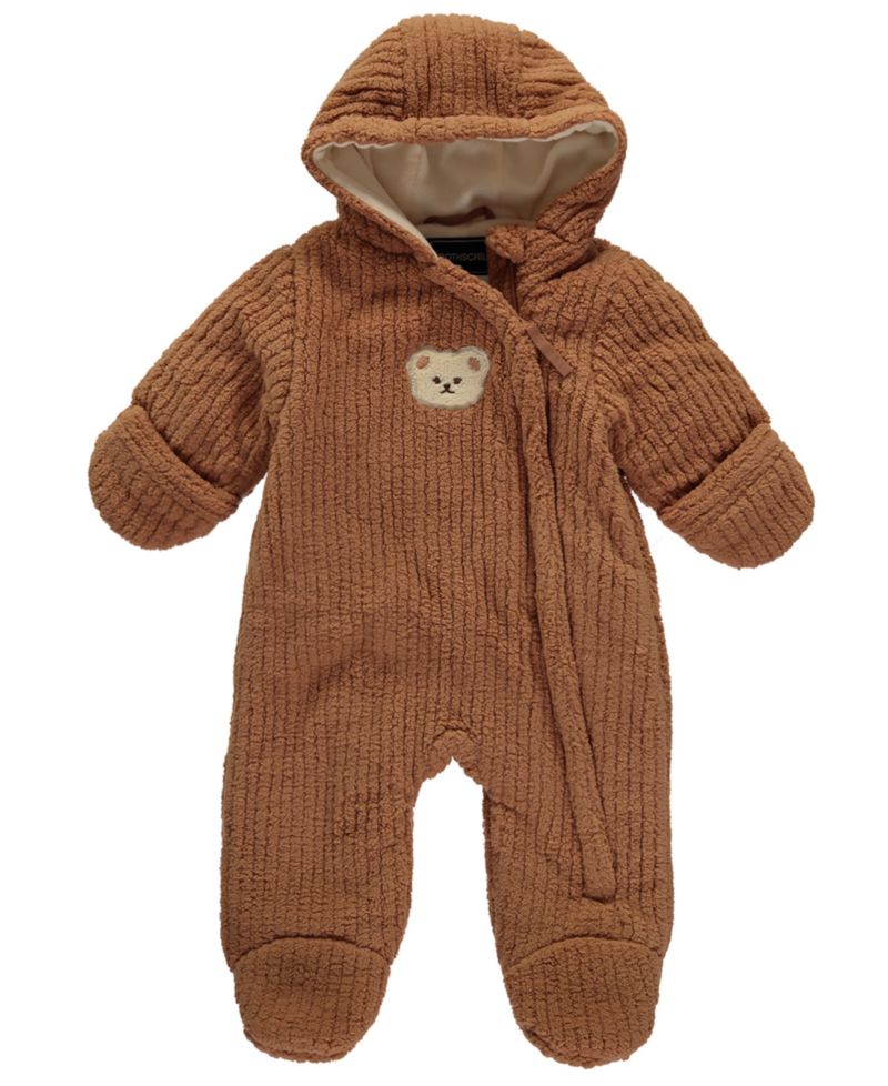 Baby Boys' Teddy Plush Hooded Pram