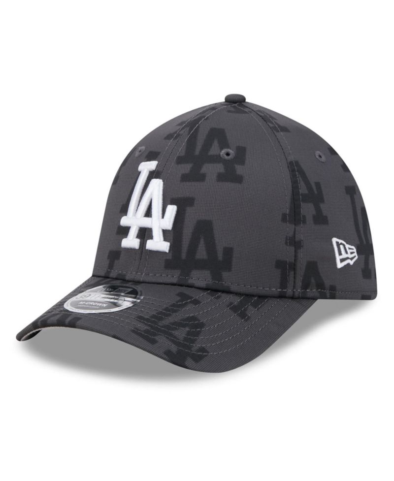 Men's Gray Los Angeles Dodgers Halftone 39THIRTY Flex Hat