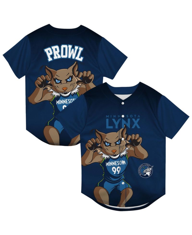 Big Boys and Girls Navy Minnesota Lynx Mascot Friend Mesh Fashion Jersey
