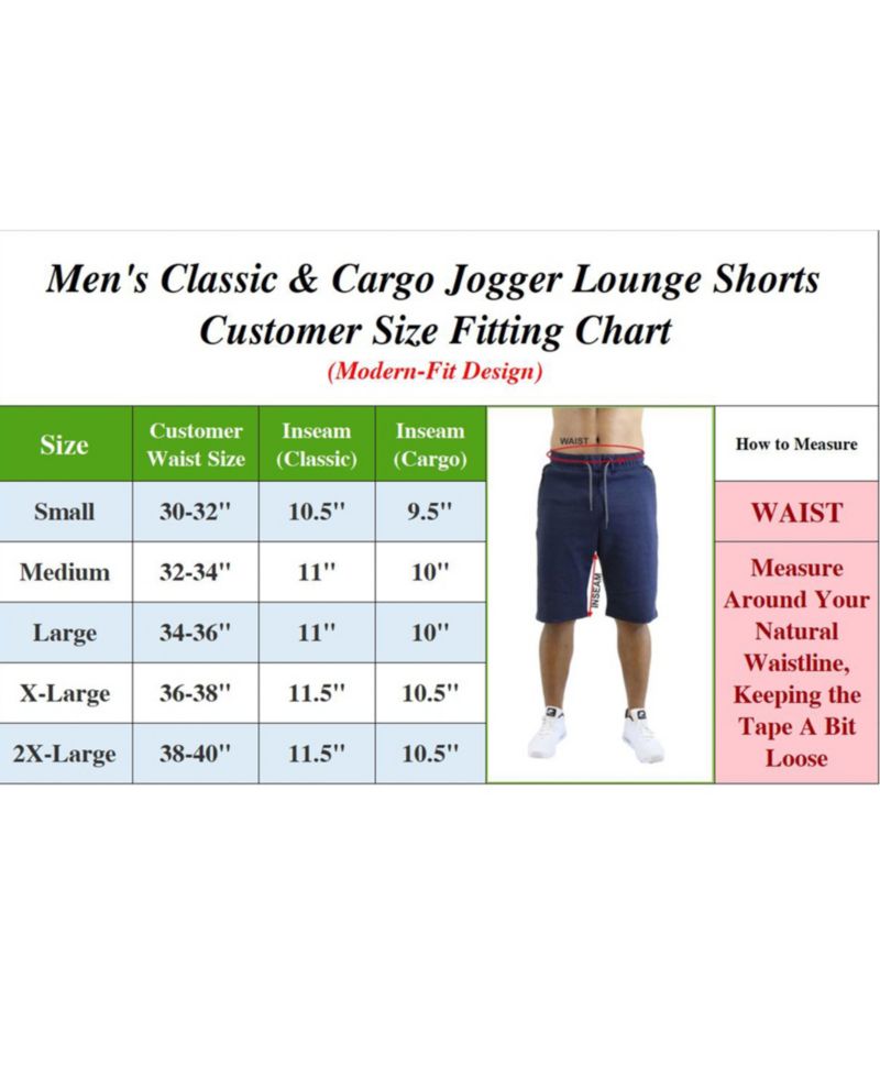 Men's Classic Jogger Lounge Shorts