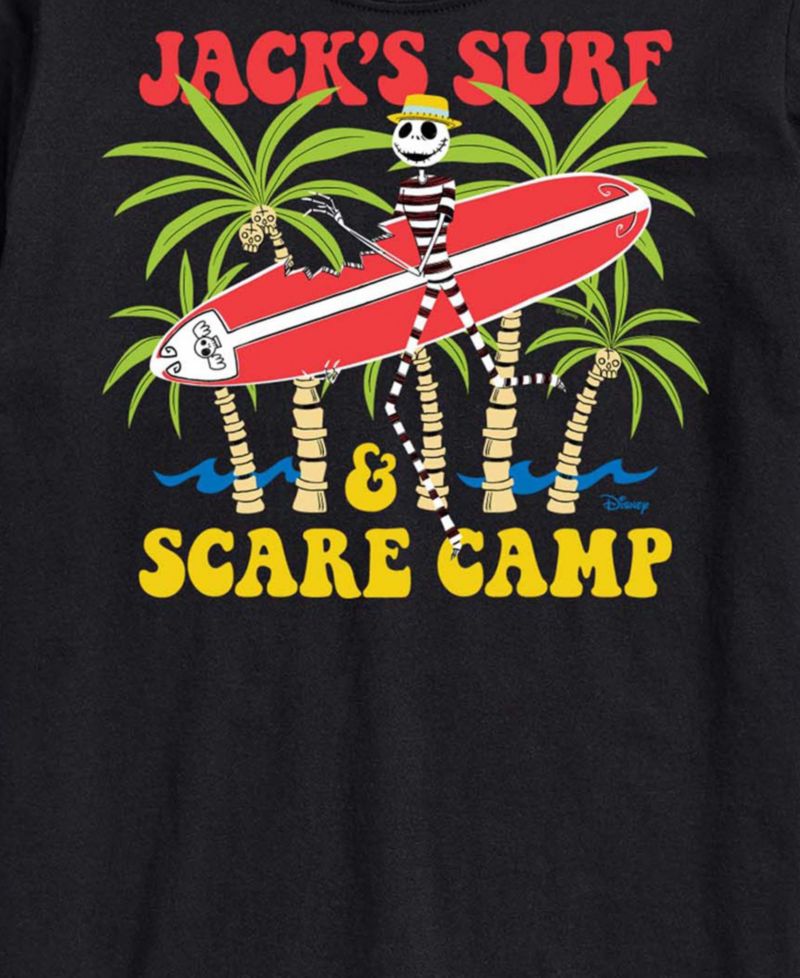 Men's The Nightmare Before Christmas Surf Scare Camp Graphic T-Shirt