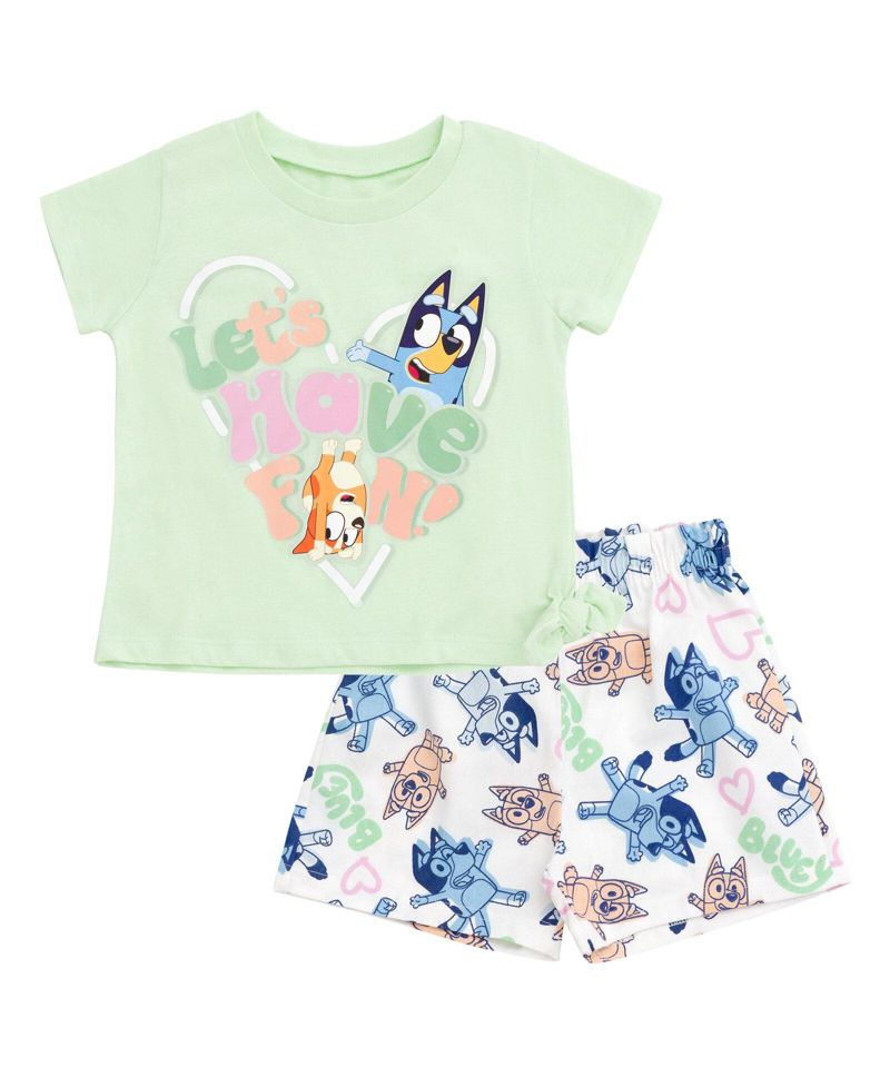 Little Girls 5- 12 2-Piece T-Shirt and Shorts Set
