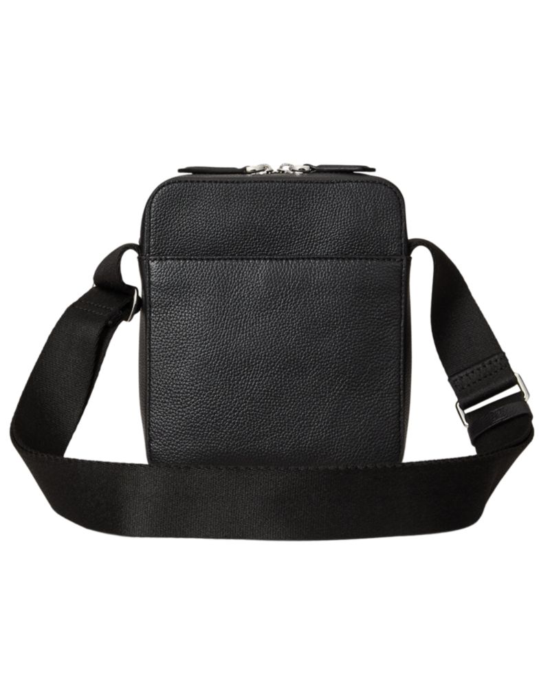 Men's Pebbled Leather Crossbody Bag