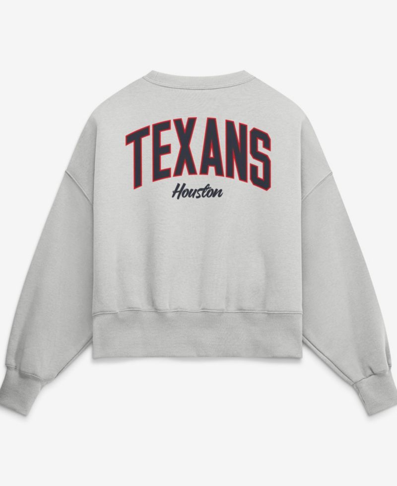 Women's Gray Houston Texans Oversized Primetime Phoenix Fleece Sweatshirt