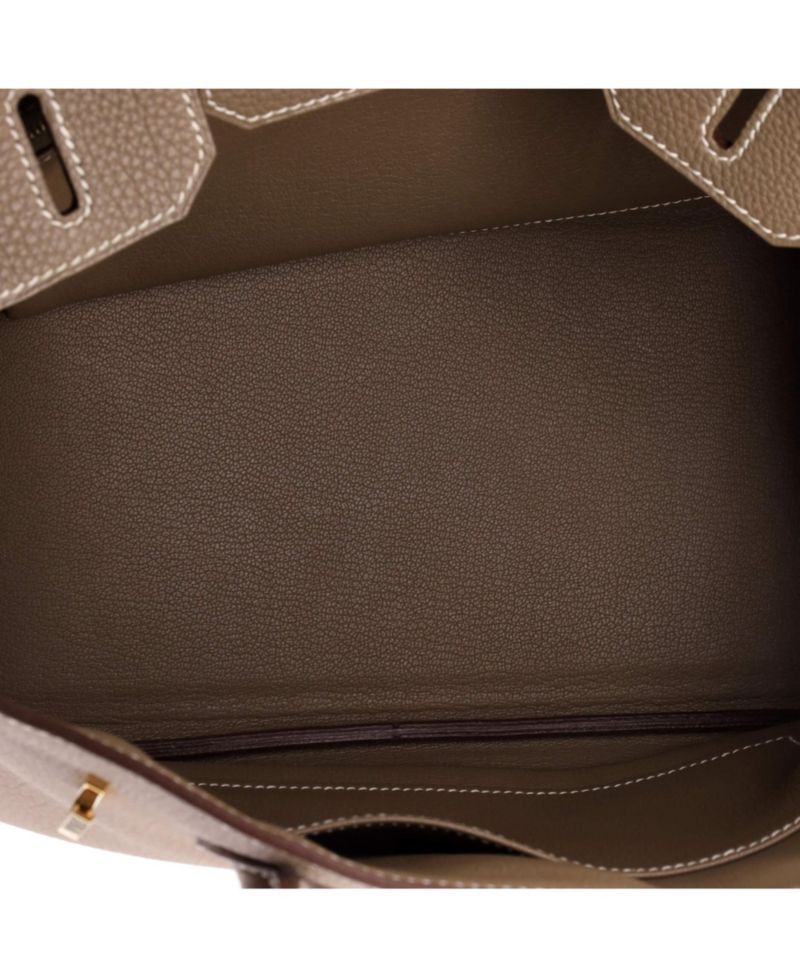 Birkin 30 Handbag Grey Togo with Gold Hardware
