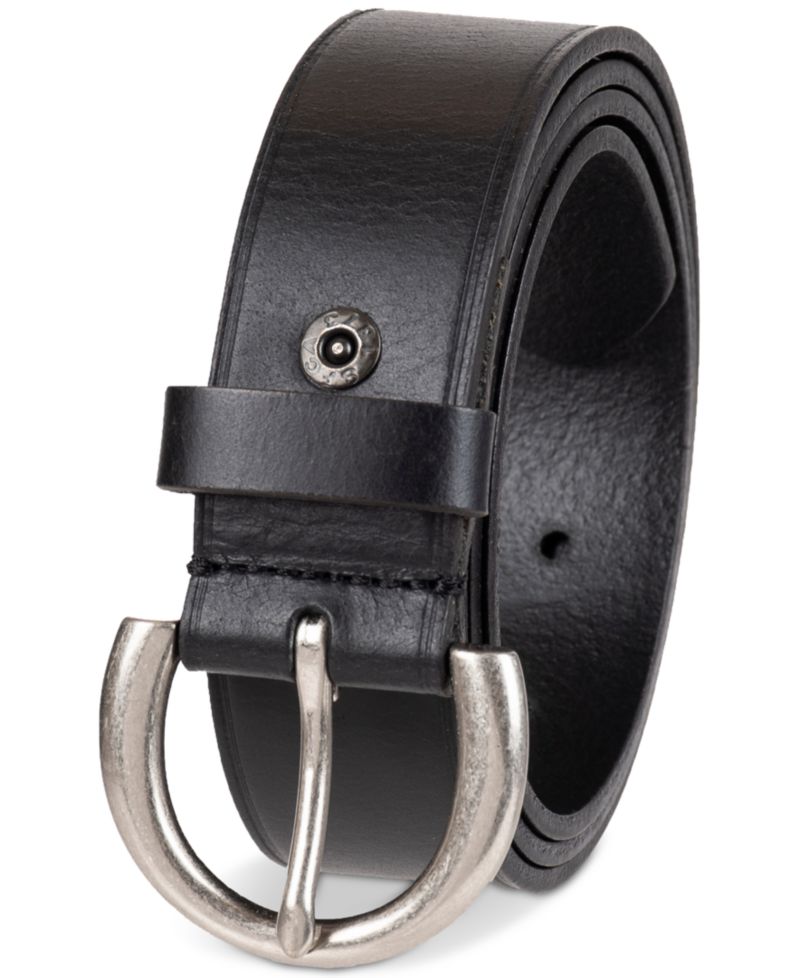 Women's Heat Creased Casual Leather Pant Belt